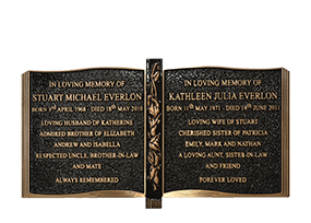 cremation book plaque