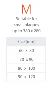 Medium-Sizes suitable for medium plaques