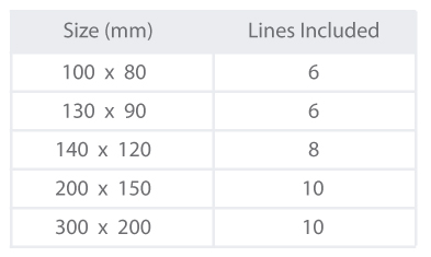 Oval oval sizes