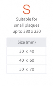 Small-Sizes suitable for small plaques